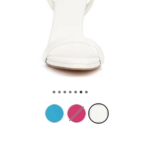 New York and Company Alania Dress Sandals White 7 - Picture 6 of 10